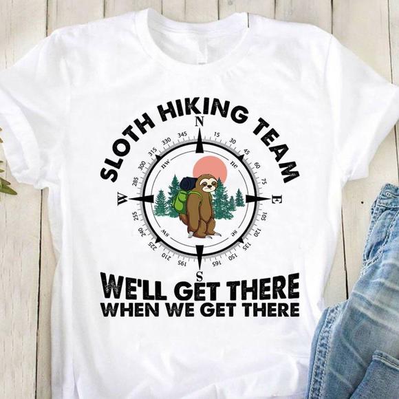 Tops - Sloth Hiking Team  Shirt